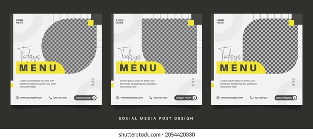 Minimalist Culinary Flyer or Social Media Banner