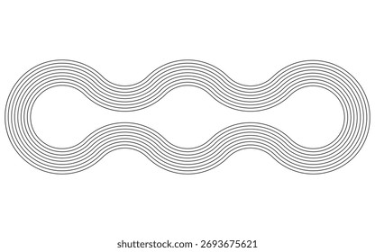 Vector de patrón de líneas geométricas curvadas minimalistas. Esta es una textura abstracta sutil para fondos de Diseño gráfico creativos.