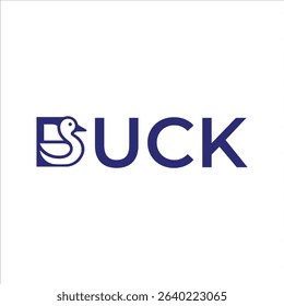 Minimalist Cute Duck Silhouette Logo – Nature and Kids Branding Vector