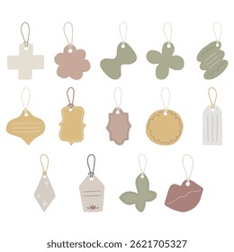 Etiqueta de papel desenhado à mão bonito minimalista Keychain Flat Decorar