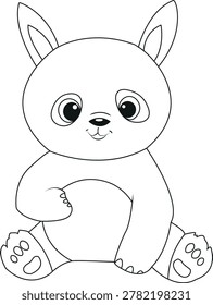 Minimalist cute panda line art drawing. Trendy cartoon bear contour vector for Cricut crafts and pattern design.

A charming and adorable vector outline of a cute panda bear. Featuring clean, minimalist line art with simple expressive details, this sweet character graphic is perfect for children's branding, nursery wall art, kids' apparel prints, custom stickers, and soft toy logos. Isolated vector on a white background.