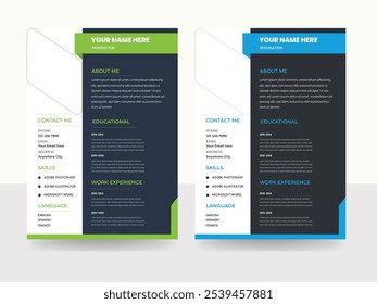 Currículo CV Minimalista Currículo Carta de Apresentação Layout Comercial 