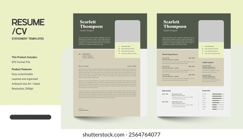 Minimalist CV Resume Design Templates