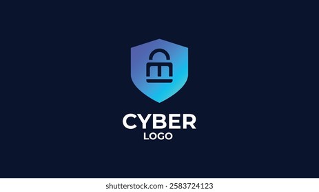 Minimalist Cyber Security Logo | CM Shield Logo for Tech and IT Security | Professional Cyber Protection Logo Design for Software, Network, Data Security, and Encryption Branding