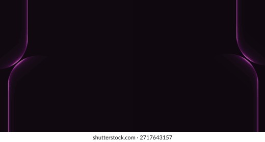A minimalist dark background featuring delicate, glowing purple lines that create an abstract and modern aesthetic, perfect for digital designs.