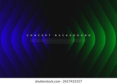 Minimalist Dark Background with Neon Green and Purple Glow