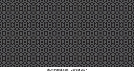 Minimalist Dark Geometric Repetitive Pattern Design Wallpaper Illustration