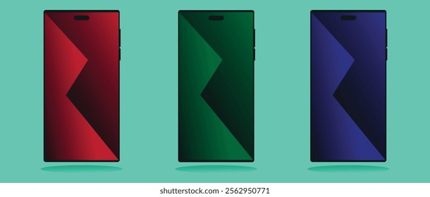 Minimalist dark mobile wallpaper featuring sleek, modern design elements with contrasting highlights, perfect for creating a stylish and elegant look for any device, red, green, blue color