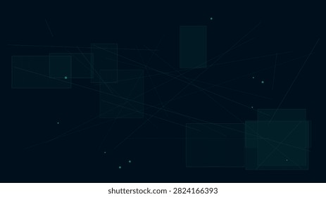 Minimalist data grid network with geometric overlays desi