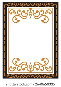 Minimalist Decorative Artisan Ornamental Frame Decorative Vector