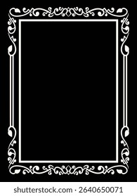 Minimalist Decorative Dignified Ornamental Border Decorative Vector