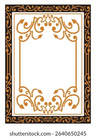 Minimalist Decorative Exquisite Ornamental Frame Decorative Vector