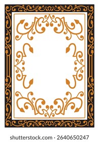 Minimalist Decorative Fine Ornamental Border Decorative Vector
