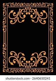 Minimalist Decorative Precise Ornamental Border Decorative Vector