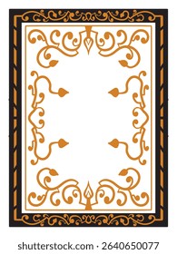 Minimalist Decorative Refined Ornamental Frame Decorative Vector