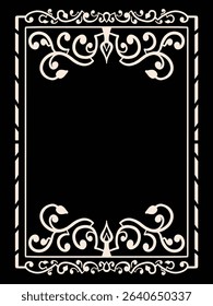 Minimalist Decorative Unique Ornamental Border Decorative Vector