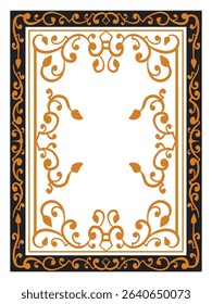 Minimalist Decorative Urbane Ornamental Border Decorative Vector