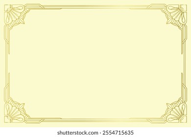 Minimalist Decorative vintage border vector 