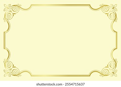 Minimalist Decorative vintage border vector 
