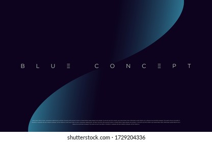 Minimalist deep blue premium abstract background and luxury geometric dark shapes  Exclusive wallpaper design for poster  brochure  presentation  website etc     Vector EPS