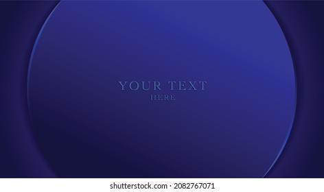 Minimalist Deep Blue Premium Abstract Background with Luxury Geometric Dark Shapes. Poster, Brochure, Presentation, Website Etc. Custom Wallpaper Design for You. Vector.