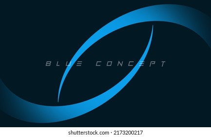 Minimalist deep blue premium abstract background with luxury geometric dark shapes. Exclusive wallpaper design for poster, brochure, presentation, website