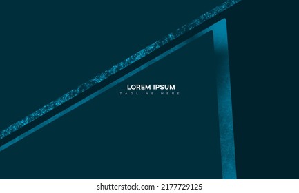 Minimalist deep blue premium abstract background with luxury geometric dark shapes. Exclusive wallpaper design for poster, brochure, presentation, website 