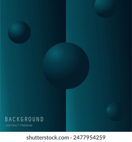 Minimalist deep blue premium abstract background with luxury geometric dark shapes. Exclusive wallpaper design for poster, brochure, presentation, website etc. - Vector EPS