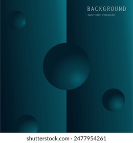 Minimalist deep blue premium abstract background with luxury geometric dark shapes. Exclusive wallpaper design for poster, brochure, presentation, website etc. - Vector EPS