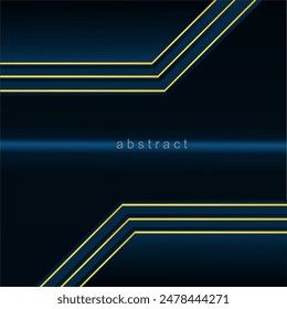 Fondo abstracto premium azul profundo minimalista con Formas oscuras geométricas de lujo. Diseño exclusivo de Fondo de pantalla para póster, folleto, presentación, Sitio web, etc. - Vector EPS