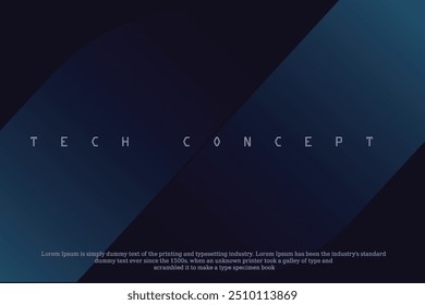 Fondo abstracto premium azul profundo minimalista con lujosas Formas oscuras geométricas. Diseño exclusivo del Fondo de pantalla para el cartel, el folleto, la presentación, el Sitio web etc. VECTOR EPS
