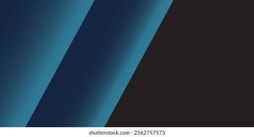 Minimalist deep blue premium abstract background with luxury geometric dark shapes. Exclusive wallpaper design for poster, brochure, presentation, website etc. - Vector EPS