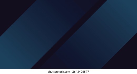 Minimalist deep blue premium abstract background with luxury geometric dark shapes. Exclusive wallpaper design for poster, brochure, presentation, website etc. - Vector EPS