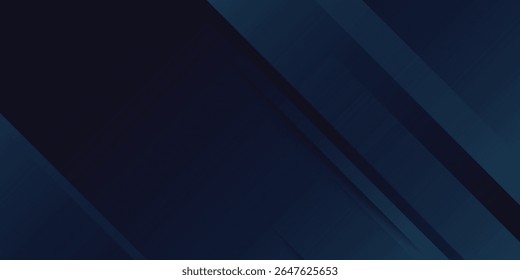 Minimalist deep blue premium abstract background with luxury geometric dark shapes. Exclusive wallpaper design for poster, brochure, presentation modern arts