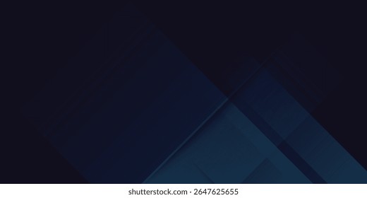 Minimalist deep blue premium abstract background with luxury geometric dark shapes. Exclusive wallpaper design for poster, brochure, presentation modern arts