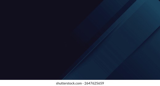 Minimalist deep blue premium abstract background with luxury geometric dark shapes. Exclusive wallpaper design for poster, brochure, presentation modern arts