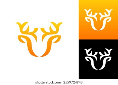 Minimalist Deer Head Logo with Elegant Touch