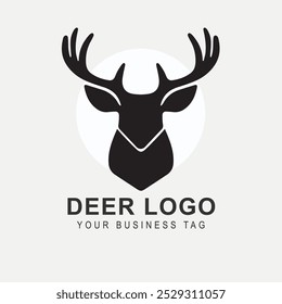 MINIMALIST DEER LOGO. Can be used as a company logo,app icon,vector,tshirt design etc