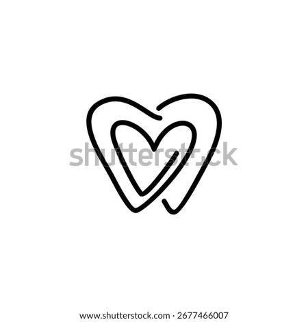 Minimalist dental logo featuring a tooth inside a heart, symbolizing oral health, care, and love in dentistry.