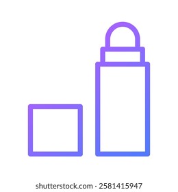 Minimalist Deodorant Stick Icon with Gradient Color