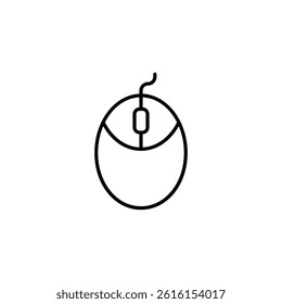 Minimalist depiction of an optical mouse for computer interaction usage
