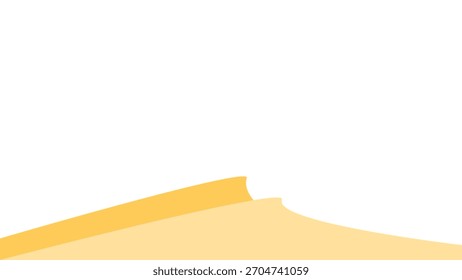 Minimalistisches Wüstenwellen-Vektordesign