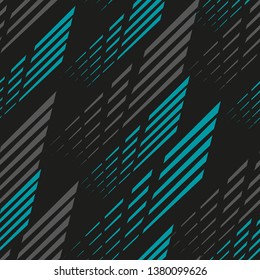 Minimalist Design, Abstract Geometric Seamless Pattern With Vertical Fading Lines, Tracks, Halftone Stripes. Extreme Sport Style Illustration. Geometric Element. Diagonal Lines – Vector