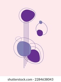 Minimalist design art abstract illustration
