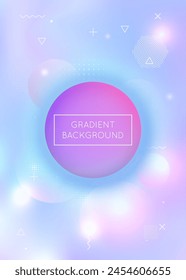 Minimalist Design. Blue Shiny Texture. Holographic Fluid. Round Banner. Retro Multicolor Template. Modern Shape. Memphis Flyer. Dynamic Dots. Purple Minimalist Design