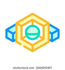 minimalistisches Design Farbe Symbol Vektor. minimalistisches Design-Zeichen. einzelne Symbolgrafik