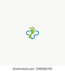 Concepto de diseño minimalista que combina pie abstracto y Elementos de signo más
