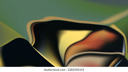 Minimalist design consisting of a fluid-like pattern with a holographic effect in various colors.Vector blue neon  hologram dreamy background.Versatile option for a variety of uses.

