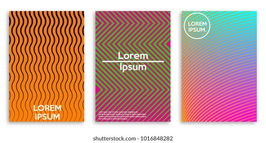 Minimalist design covers for brochures. Vector illustration.