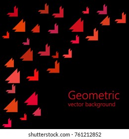 Minimalist design, creative concept, modern diagonal abstract background Geometric element. Diagonal lines, triangles, polygons. Vector illustration background. Business background.